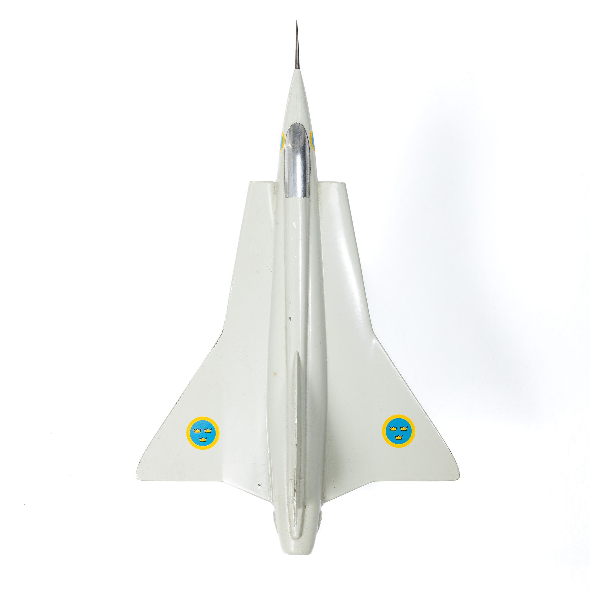 Flygplansmodell, "Saab 35 Draken", 1900-talets andra hälft.