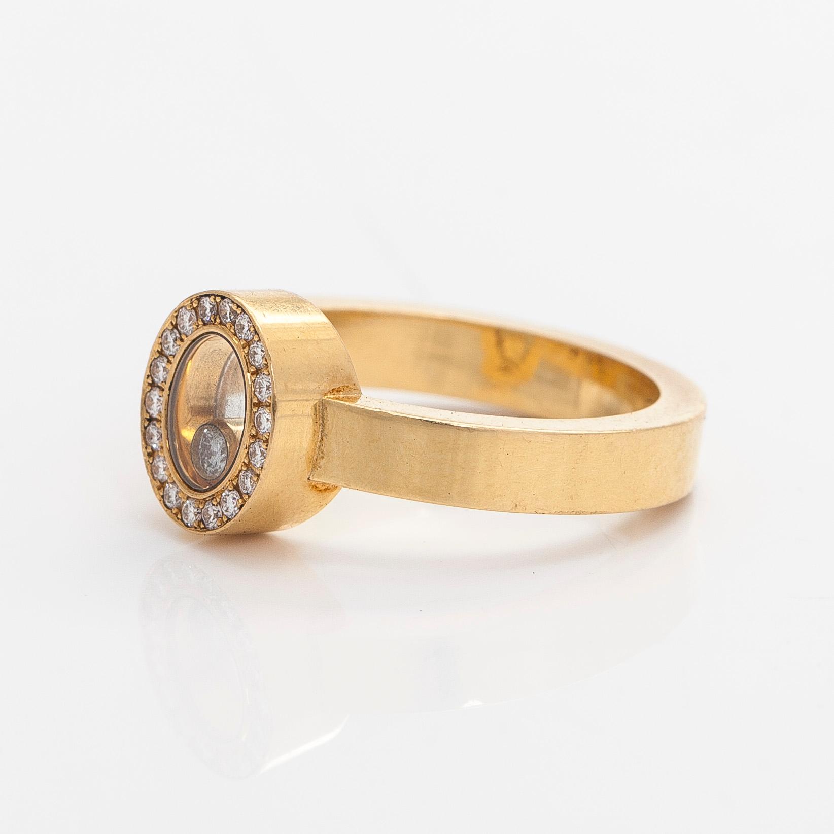 Chopard, Happy Diamonds, ring, briljantslipade diamanter, 18K guld.