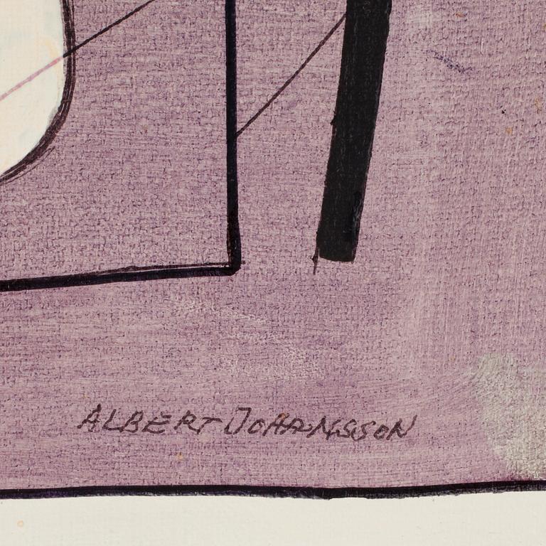 ALBERT JOHANSSON, olja på duk. Sign.