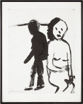 Erland Cullberg · ERLAND CULLBERG, gouache på papper, signerad.