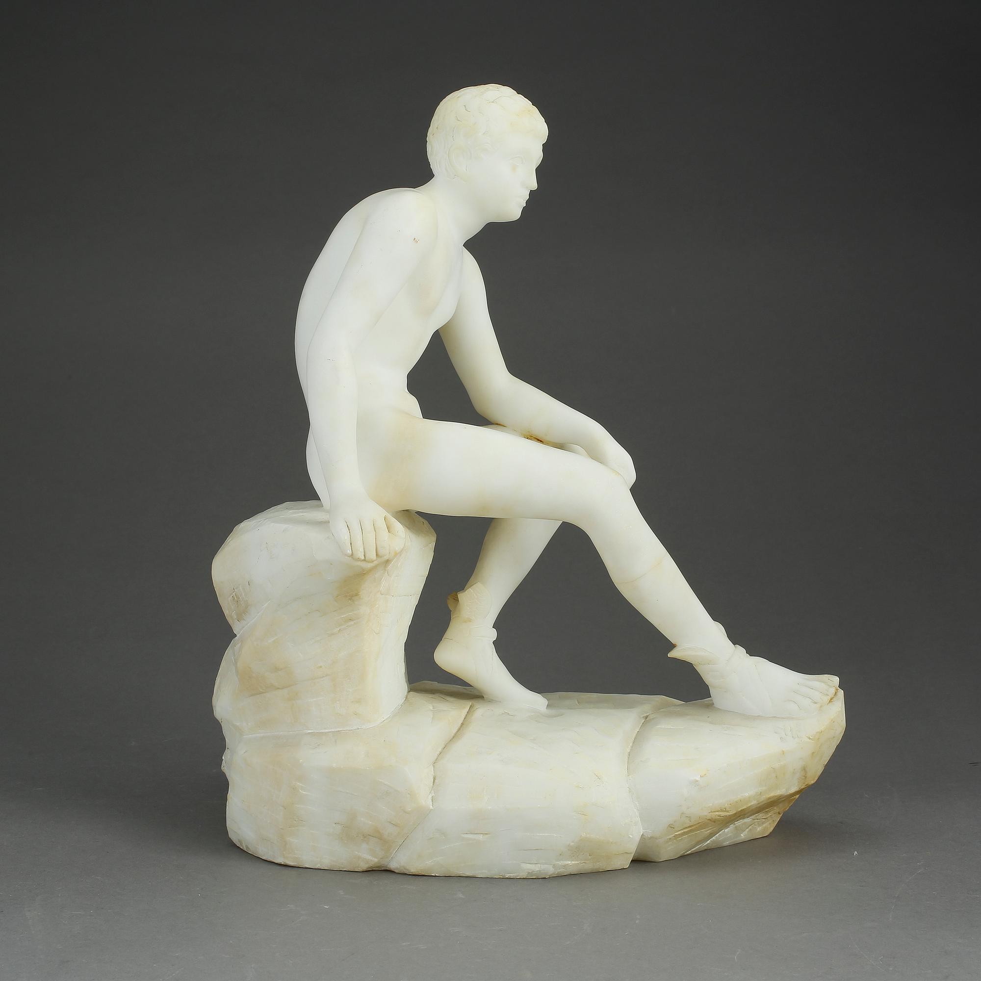 SKULPTUR, Alabaster.