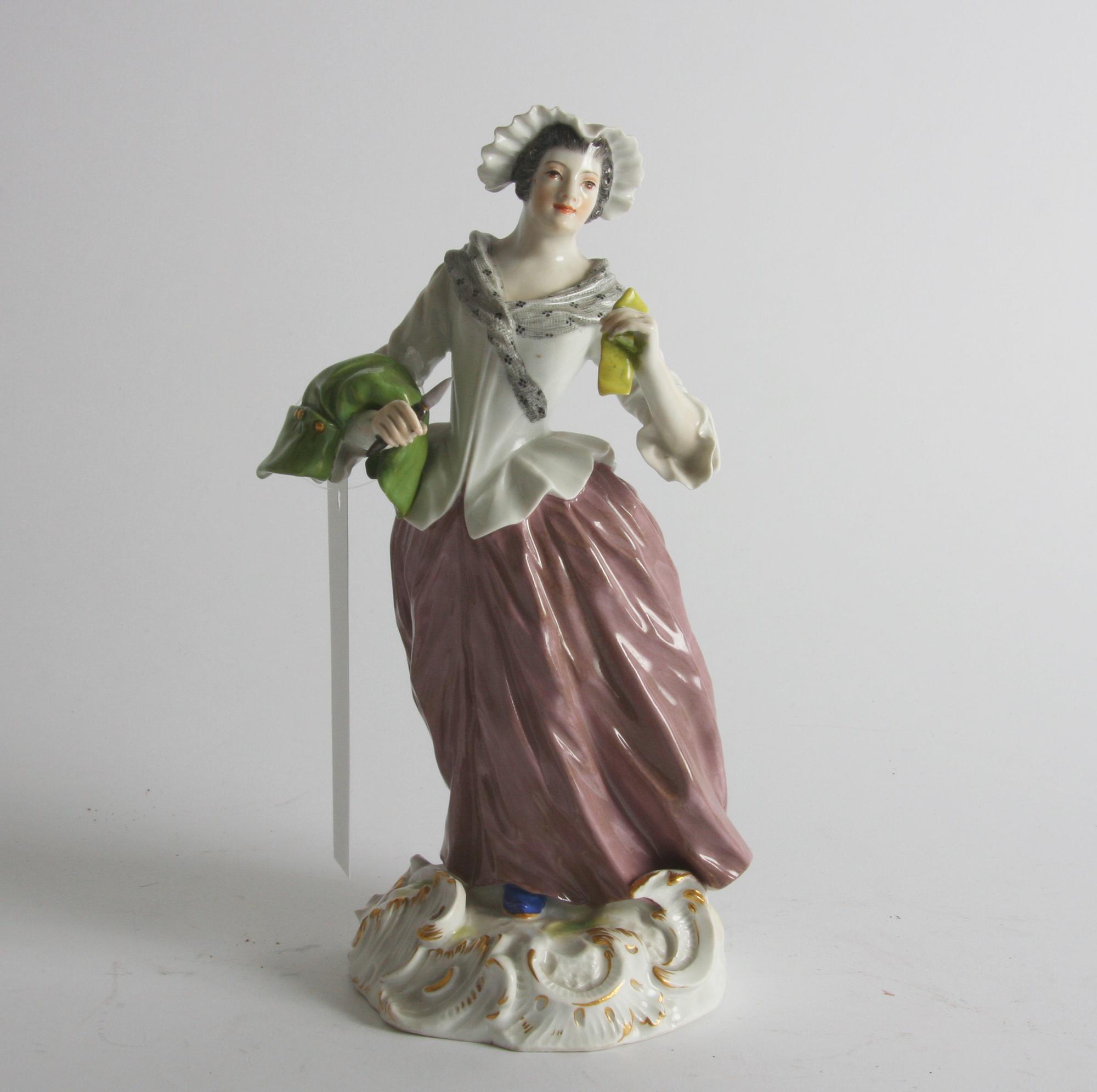 FIGURIN, porslin, Meissen, 18/1900-tal.