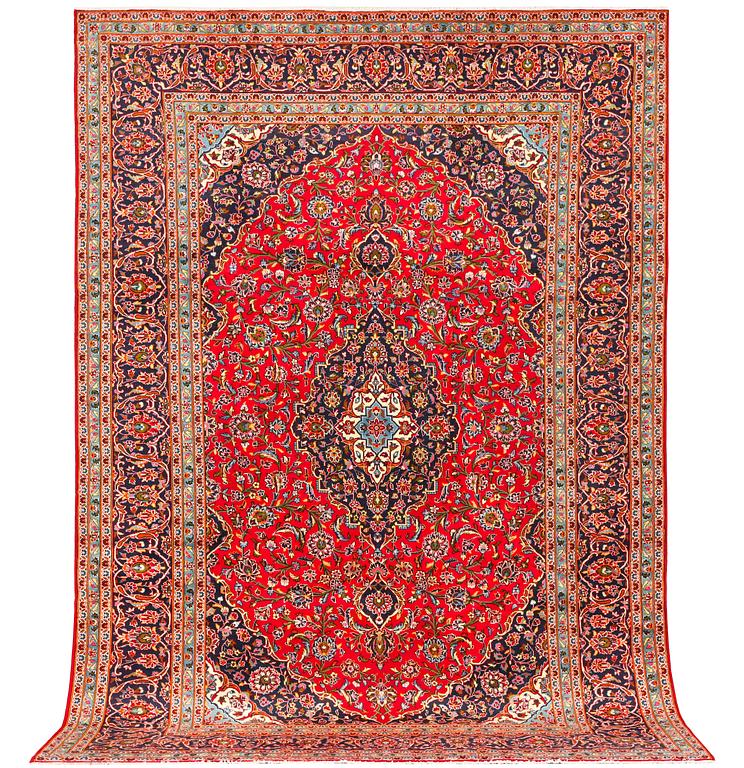 Matta, Keshan, ca 365 x 238 cm.