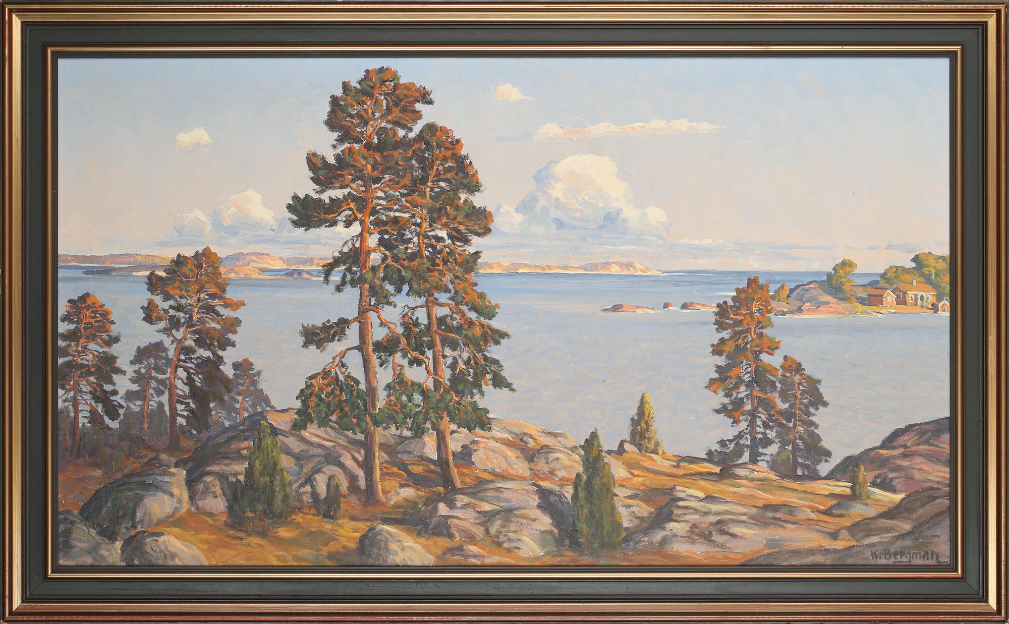 KARL BERGMAN, olja på duk, signerad.
