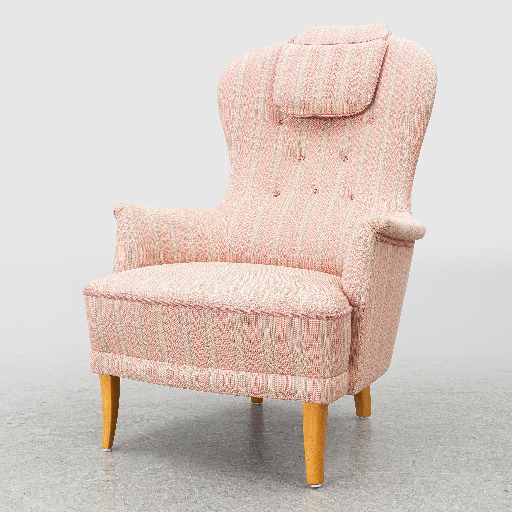 Carl Malmsten, Armchair, “Farmor”, AB O.H. Sjögren, second half of the 20th century.