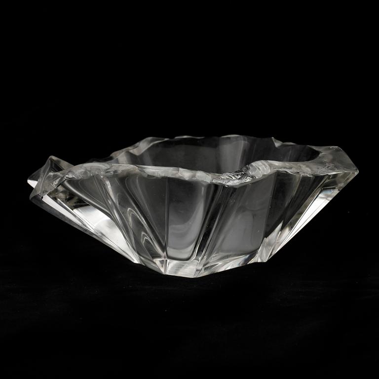 SKÅL, glas, "Iceblock", Tapio Wirkkala, signerad och numrerad 3847.