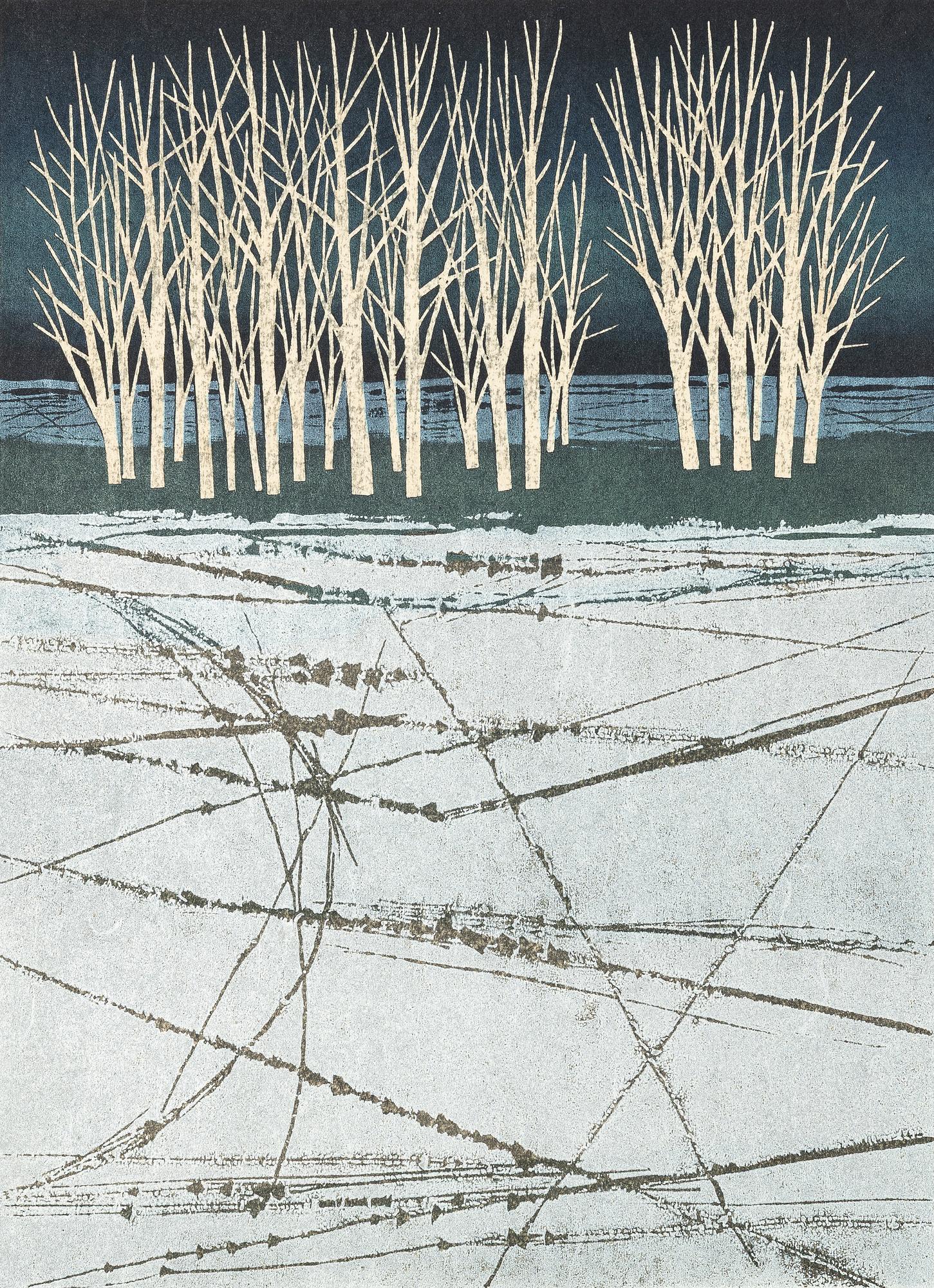 Fumio Fujita, "White Woods", 1973.