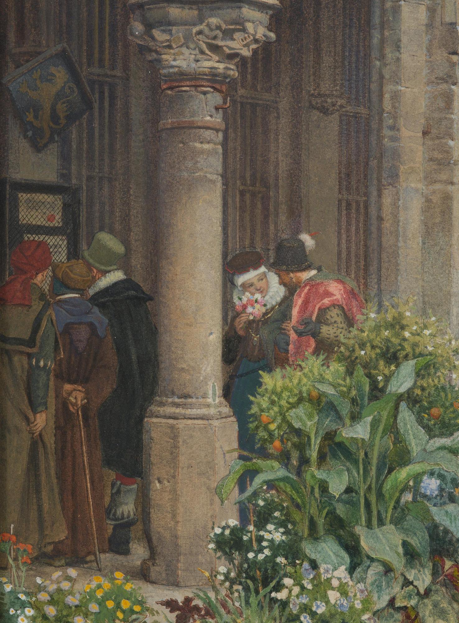 Georg von Rosen, "Blomstermarknad i Brabant 1500-talet".