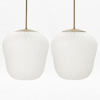 Harald Notini, a pair of ceiling lamps model "11335B", Arvid Böhlmarks Lampfabrik, 1940s.