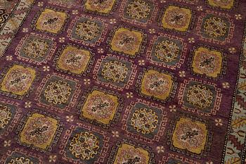A semi-antique carpet, probably Samarkand, c. 264 x 184 cm.