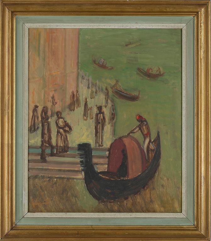 KURT JUNGSTEDT, olja på pannå, sign Jungstedt.