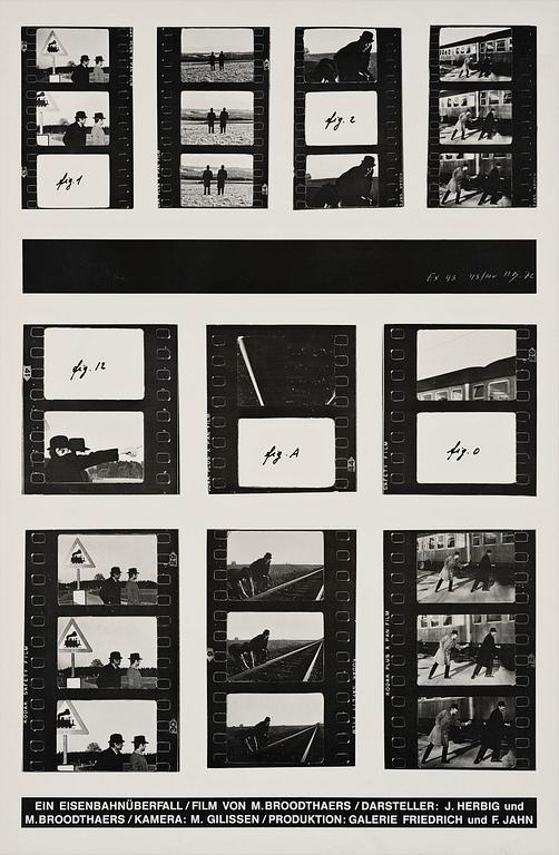 Marcel Broodthaers, "Ein Eisenbahnüberfall".