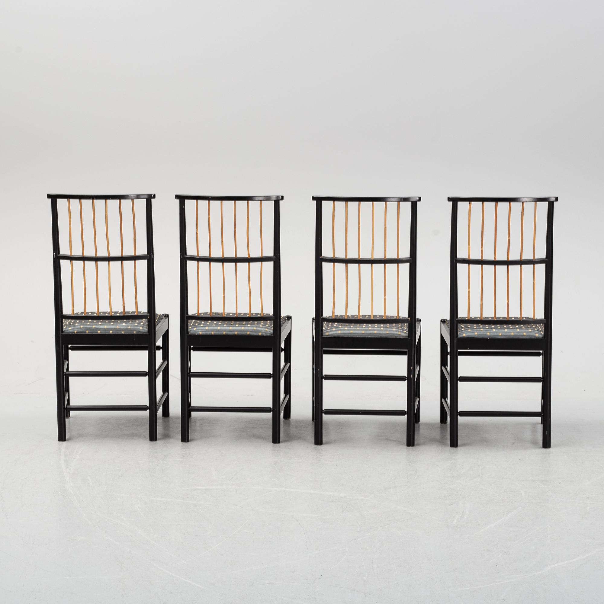 Josef Frank, a set of 10 model 2025 chairs, Firma Svenskt Tenn.