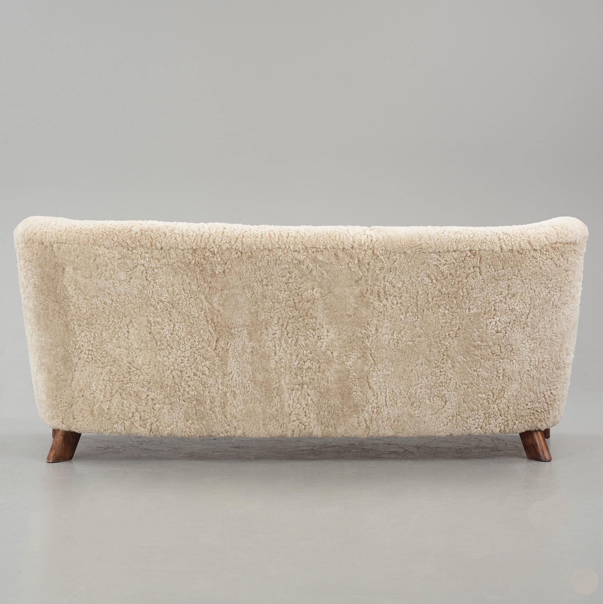 Fritz Hansen, sofa, model "1669", Denmark 1940s.