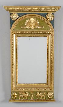 SPEGEL, empire, Erik Gustaf Silfvernagel (f 1795-d 1829), Hudiksvalls Hallstämpel.