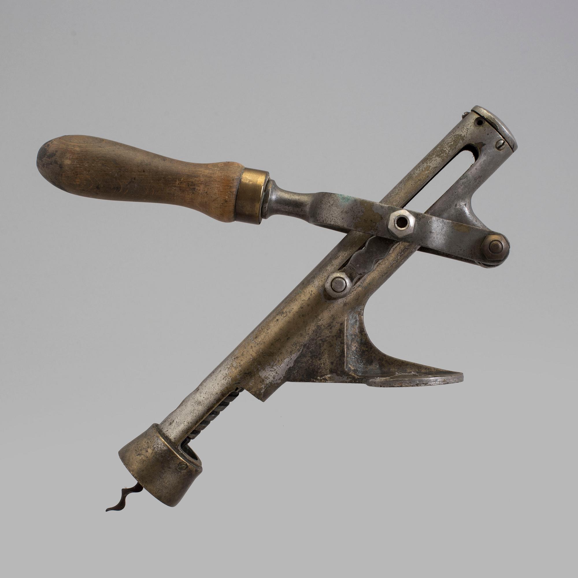 A circa 1900 wine bottle opener.