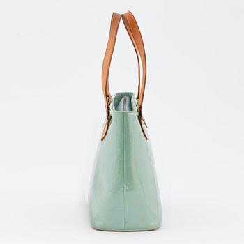 LOUIS VUITTON, a light green/turquoise vernis tote, "Houston".