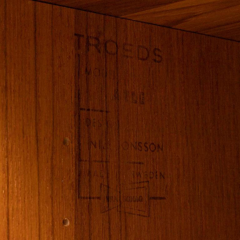 NILS JONSSON, teak veenered sideboard, 1960's.