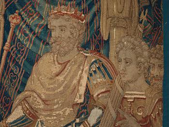 A TAPESTRY, "Alexander the Great", tapestry weave, 
ca 230 x 230,5 cm, Flanders the 17th century.