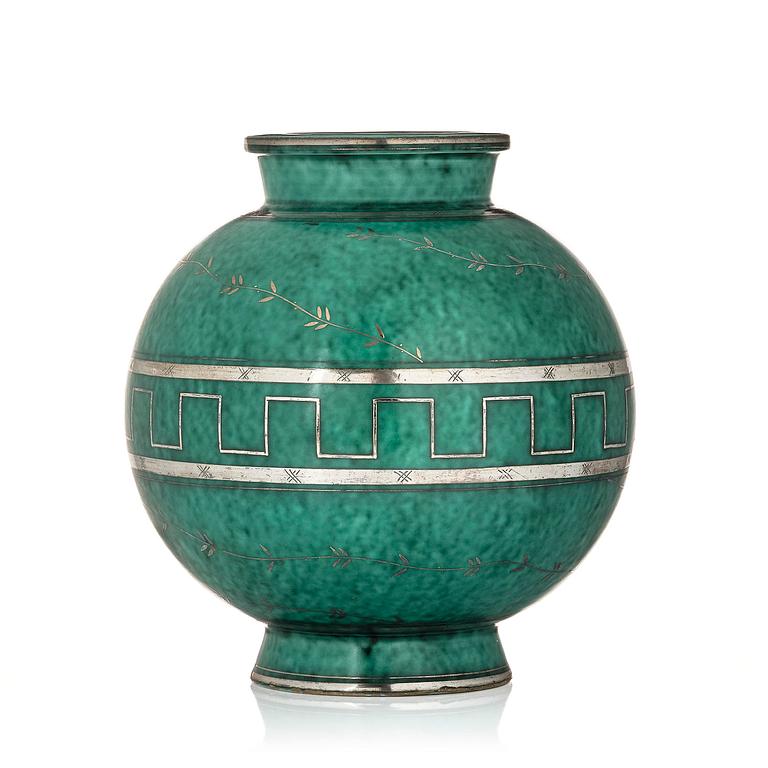 Wilhelm Kåge, an Argenta ceramic vase, Gustavsberg 1935.