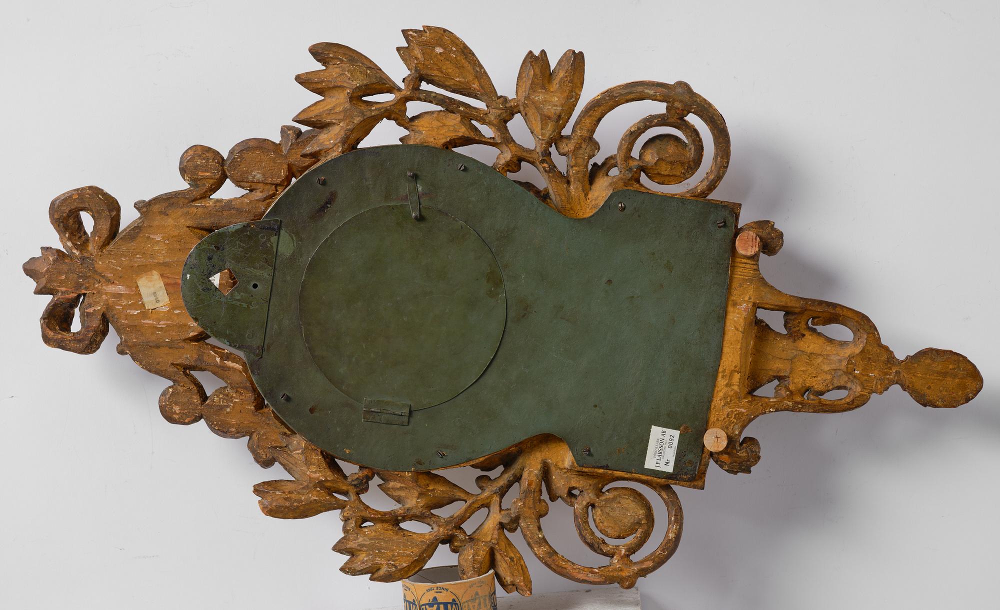 Wall clock, late Gustavian, Sven Peter Hörning (1750-1808, watchmaker in Stockholm, took over Petter Ernst's clock factory in 1785).