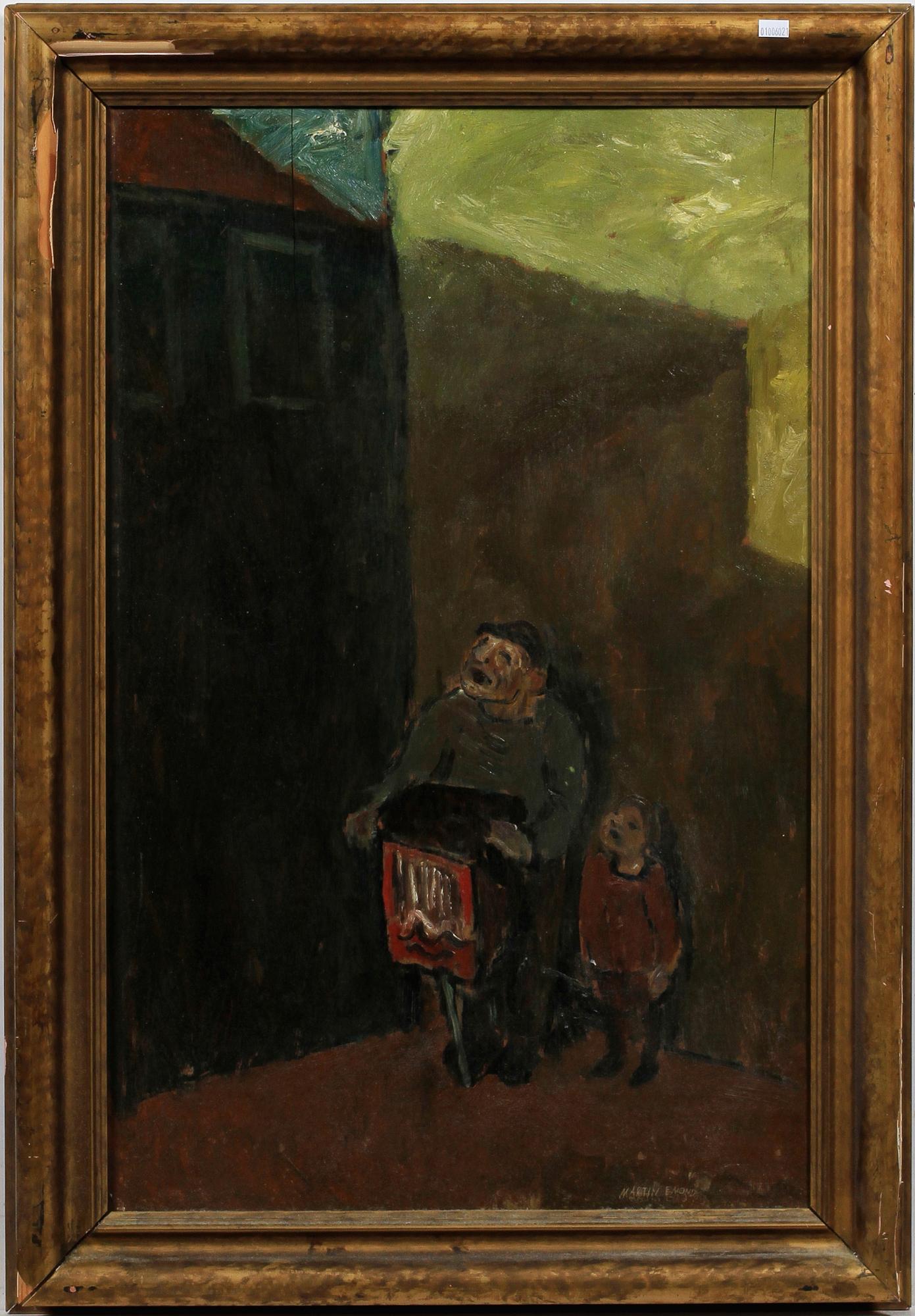 MARTIN EMOND, olja på pannå, sign.