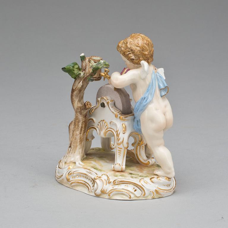 FIGURIN, porslin, Meissen, 1800-talets slut.