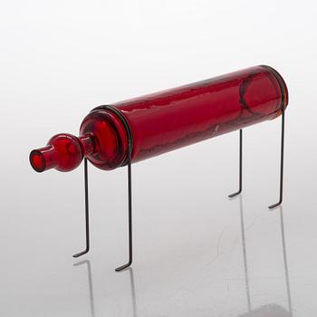 Markku Salo, A glass sculpture, 'Hot', signed M. Salo Nuutajärvi.