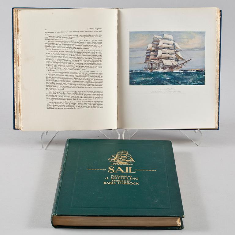 BOK, 2 vol, "Sail, The Romance of the Clipper Ships", J. Spurling, B. Lubbock, London 1927 resp 1929.