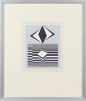 VICTOR VASARELY, serigrafi, signerad, numrerad 201/250.