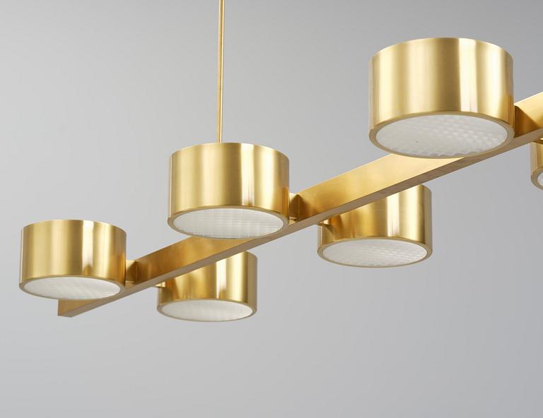 Hans-Agne Jakobsson, a monumental ceiling lamp model T 261/14, Hans-Agne Jakobsson AB, Markaryd, 1950s-60s.
