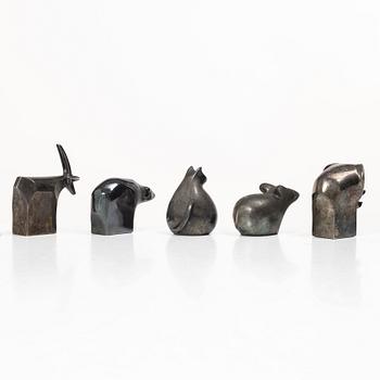 Gunnar Cyrén, Five figurines, Dansk Designs, Japan.