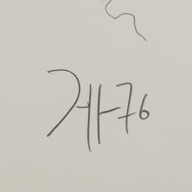 HORST JANSSEN, drawing signed and dated 76.