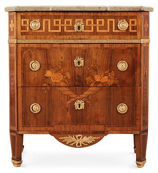 537. A Gustavian commode by G. Foltiern 1782.