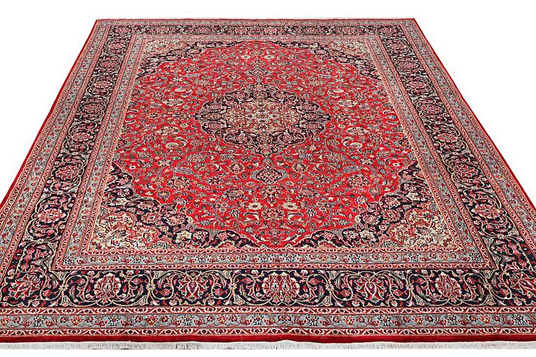 A carpet, Mashad, c. 395 x 298 cm.