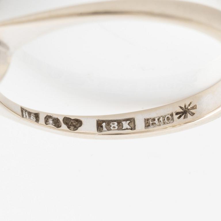 Ring, med briljantslipad diamant.