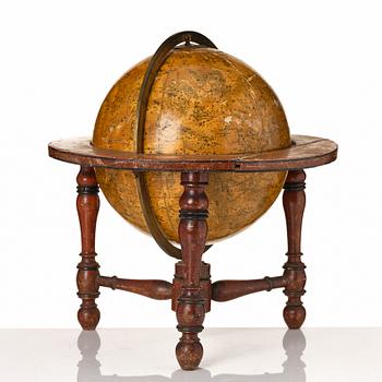 Himmelsglob för bord, Newton & son London 1860.