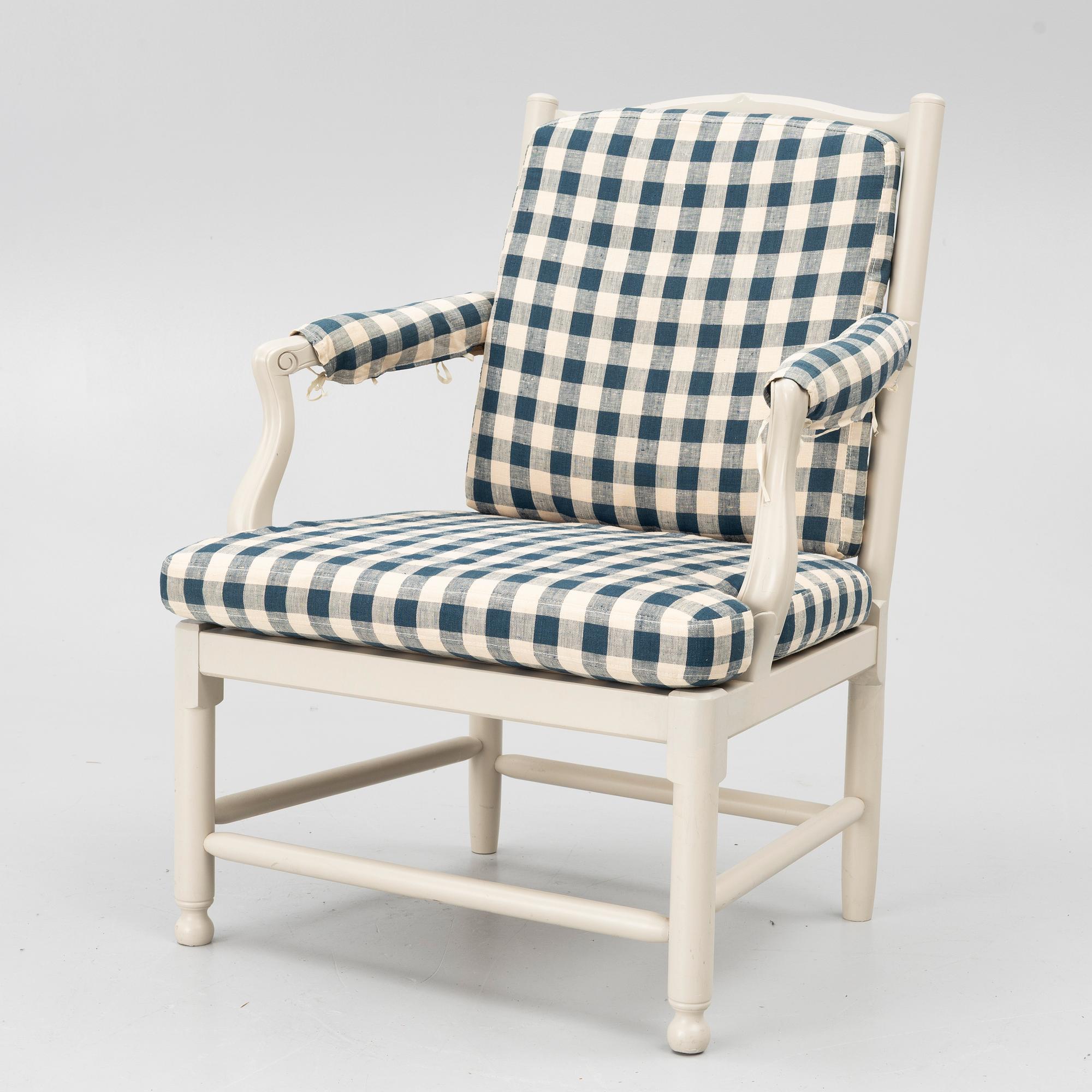A "Medevi" armchair from IKEA's 18th-century series, 1990s.