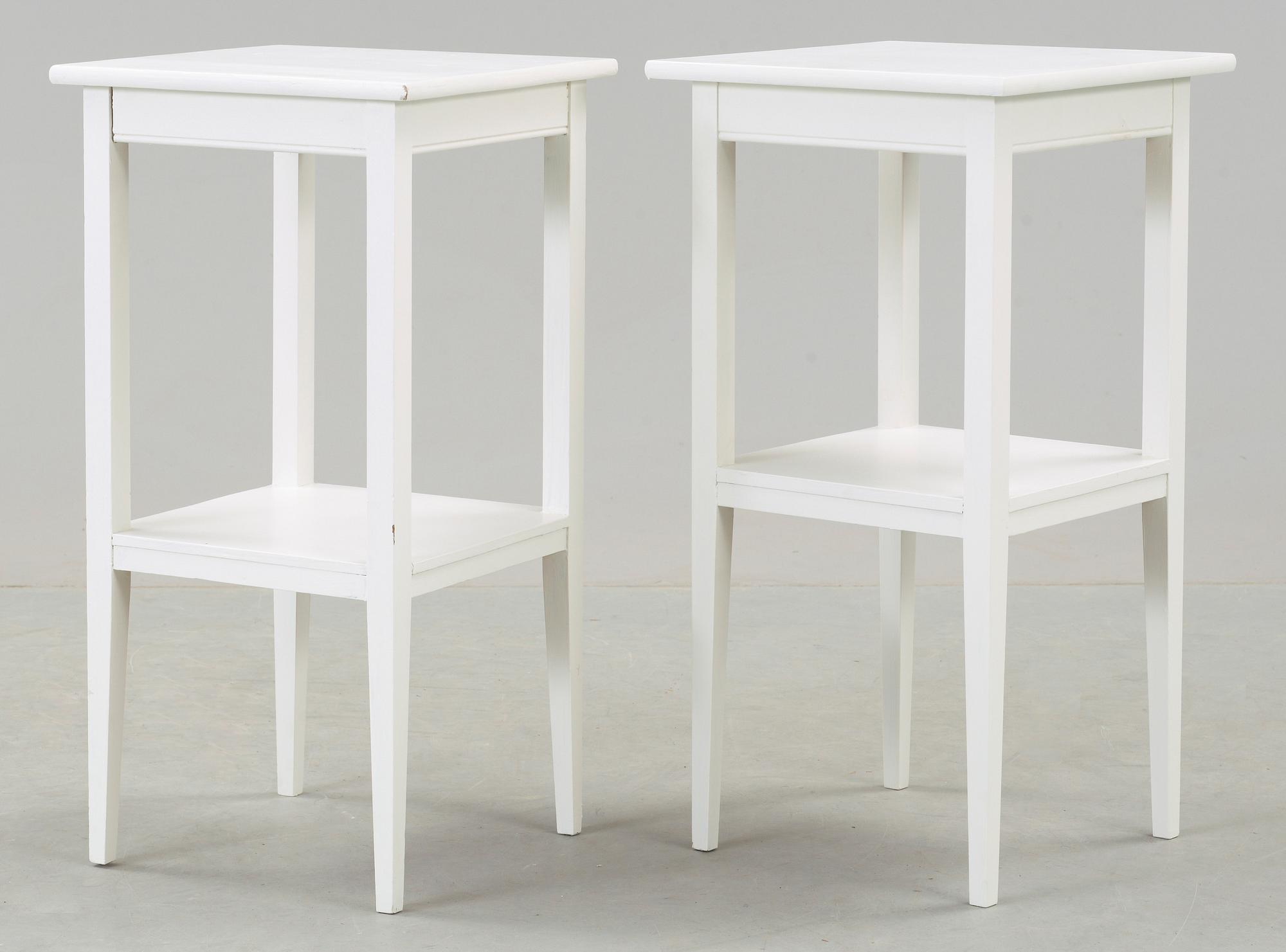 SÄNGBORD, ett par, 1900-talets första hälft.