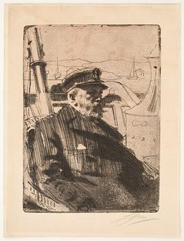 ANDERS ZORN, etching, 1898, signed with pencil.