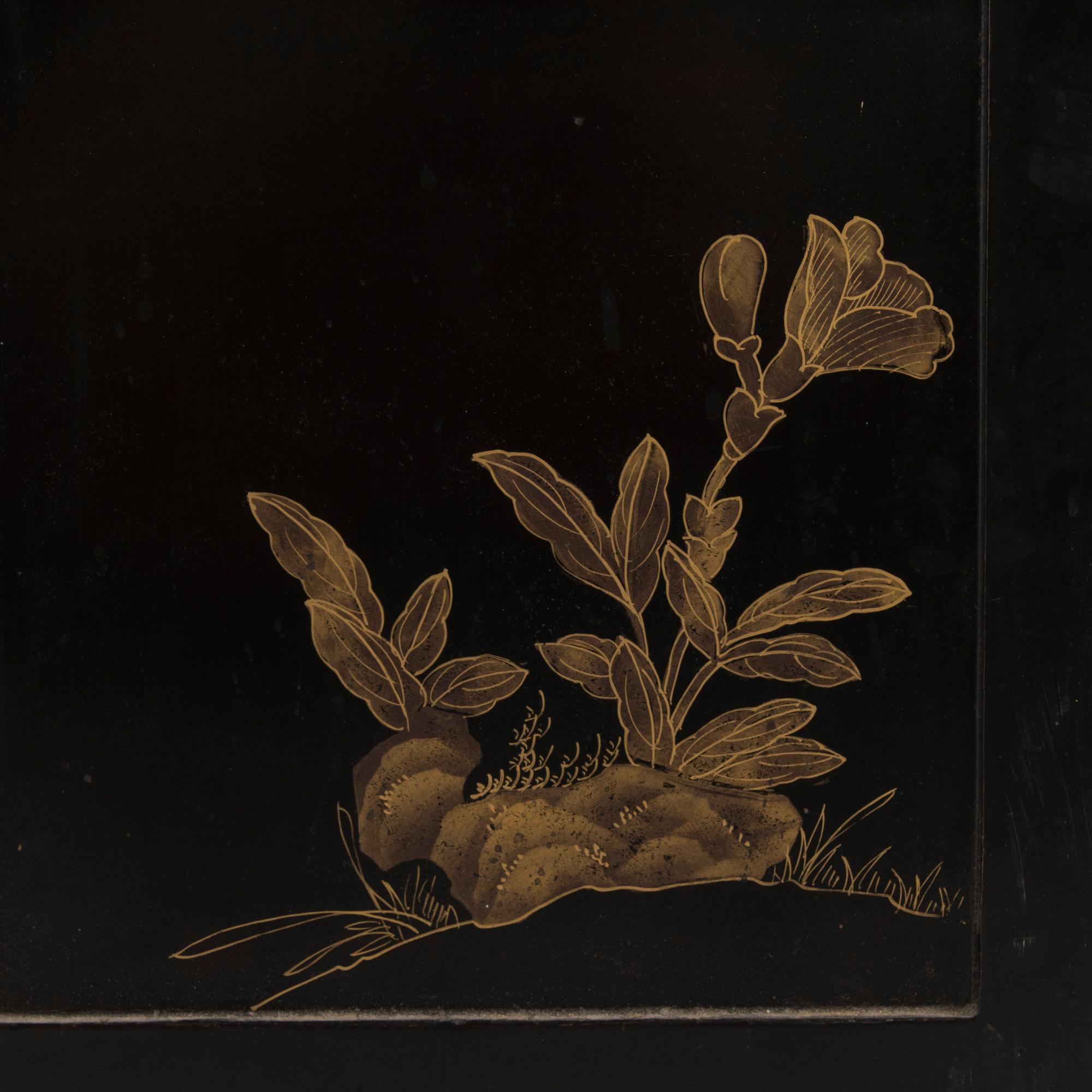 Vikskärm, 6 delar, Kina 1900-talets första hälft.