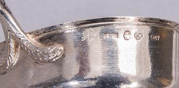 SOPPSLEV, silver och trä, Johan Mauritz Corth (1837-1875), Nyköping 1844.