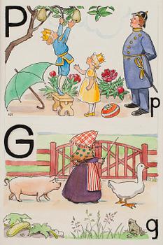 43. Elsa Beskow, "P-prins och G-gumma".