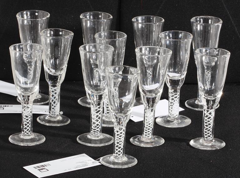 SPETSGLAS, 12 st. 1800/1900-tal.