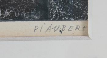 PIAUBERT, JEAN, collage/blandteknik, sign.