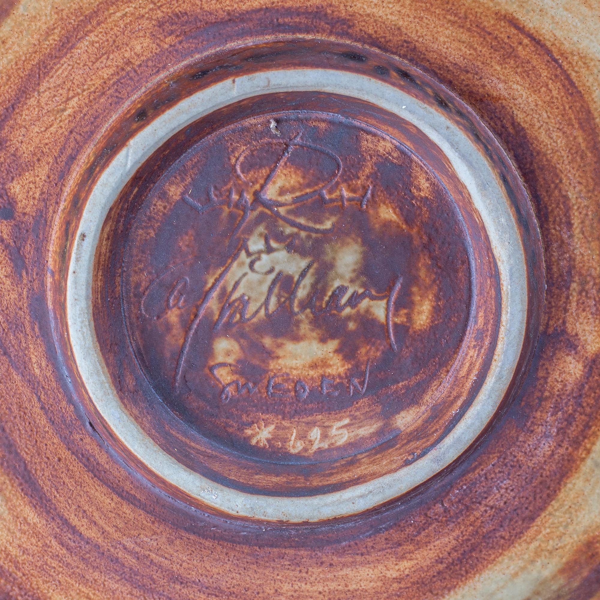 CARL-HARRY STÅLHANE, a largeunique stoneware vase, Rörstrand, Sweden 1950-60's.