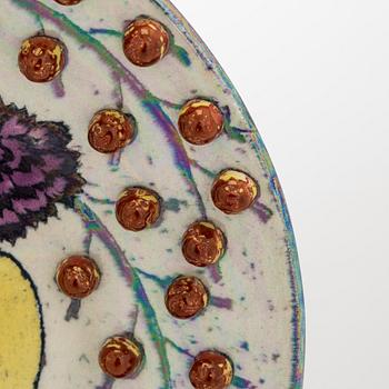 Birger Kaipiainen, Decorative dish, ceramic, signed Kaipiainen Arabia.