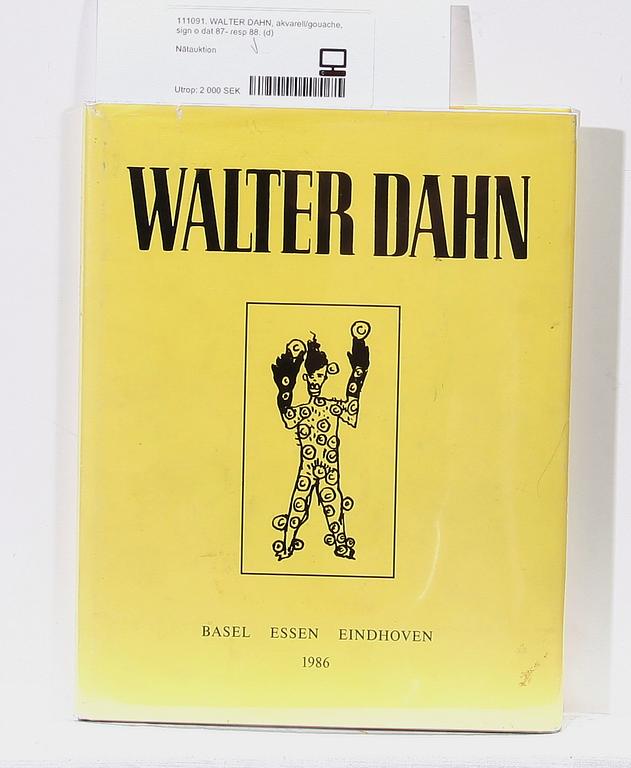 WALTER DAHN, akvarell/gouache, sign o dat 87- resp 88.