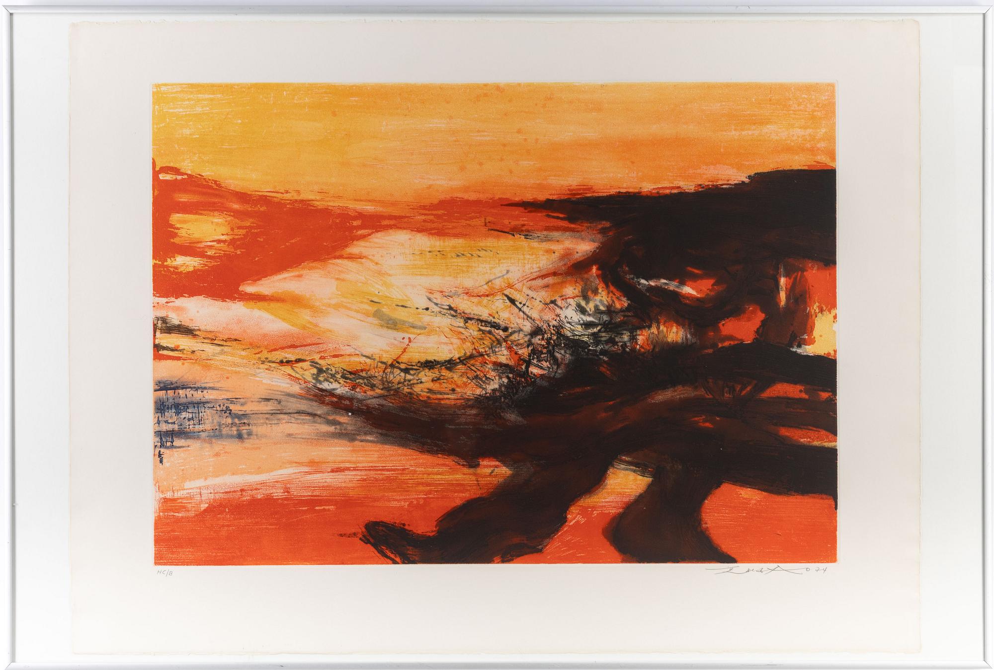 Zao Wou-ki, Untitled from: "Hommage aux Prix Nobel" (The Nobel Prize Portfolio).