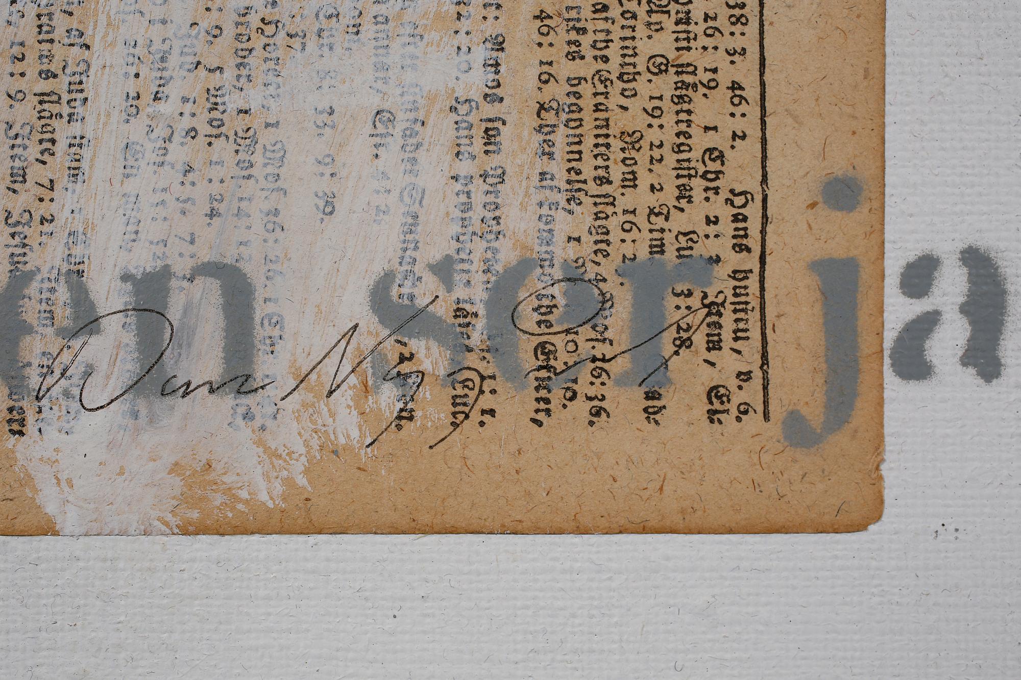 DAN NYGÅRDS, collage/blandteknik, signerad.